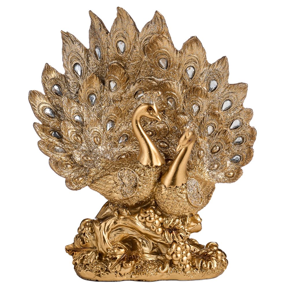 ФИГУРКА "ПАВЛИНЫ" 17*8*19 СМ. СЕРИЯ "МАХАРАДЖИ" (КОР=16ШТ.)