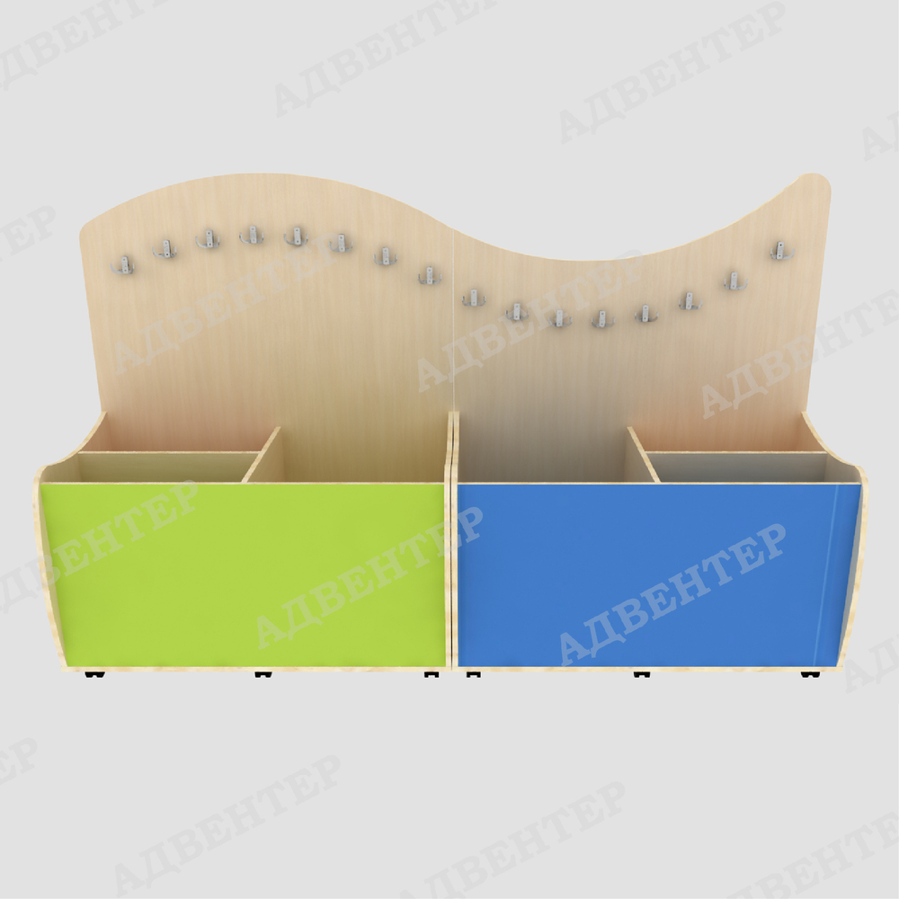 Комплект мобильных стеллажей СПОРТИВНЫЙ УГОЛОК