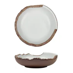 Салатник 175 мл d 15,5 cм h4,3 cм Crush White Matt New Brown Taiga P.L. [6]