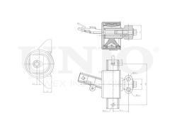 Опора двигателя передняя левая UNIO RMP-15114