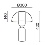 Настольный светильник Maytoni MOD177TL-01B