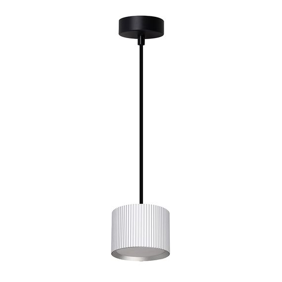 Светильник потолочный Feron Barrel HL4588 ARIA levitation 12W, 230V, GX53, серебро + черный, на подвесе 1,7 м