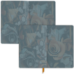 Ежедневник недатированный А5 (138х213 мм) BRAUBERG VISTA под кожу гибкий 136 л. "Rose flower" (2 штуки в упаковке)