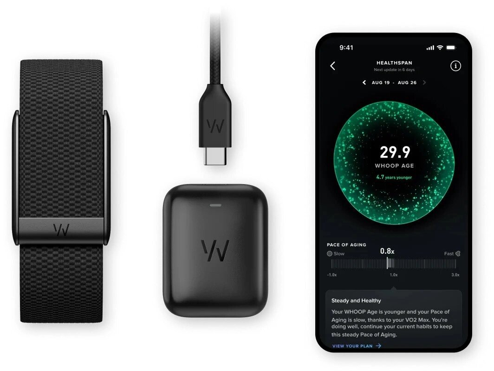 Фитнес-браслет WHOOP 5.0 Peak, Black Titan