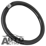 Оплетка на руль круглая Coolpart DIAMOND 50  (38*38) лебедь к/з черный/черный СТРАЗЫ L2088BL-BL