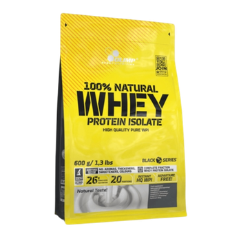 OLIMP 100% Natural Whey Protein Isolate (600g.) , Сывороточный Изолят Натуральный вкус