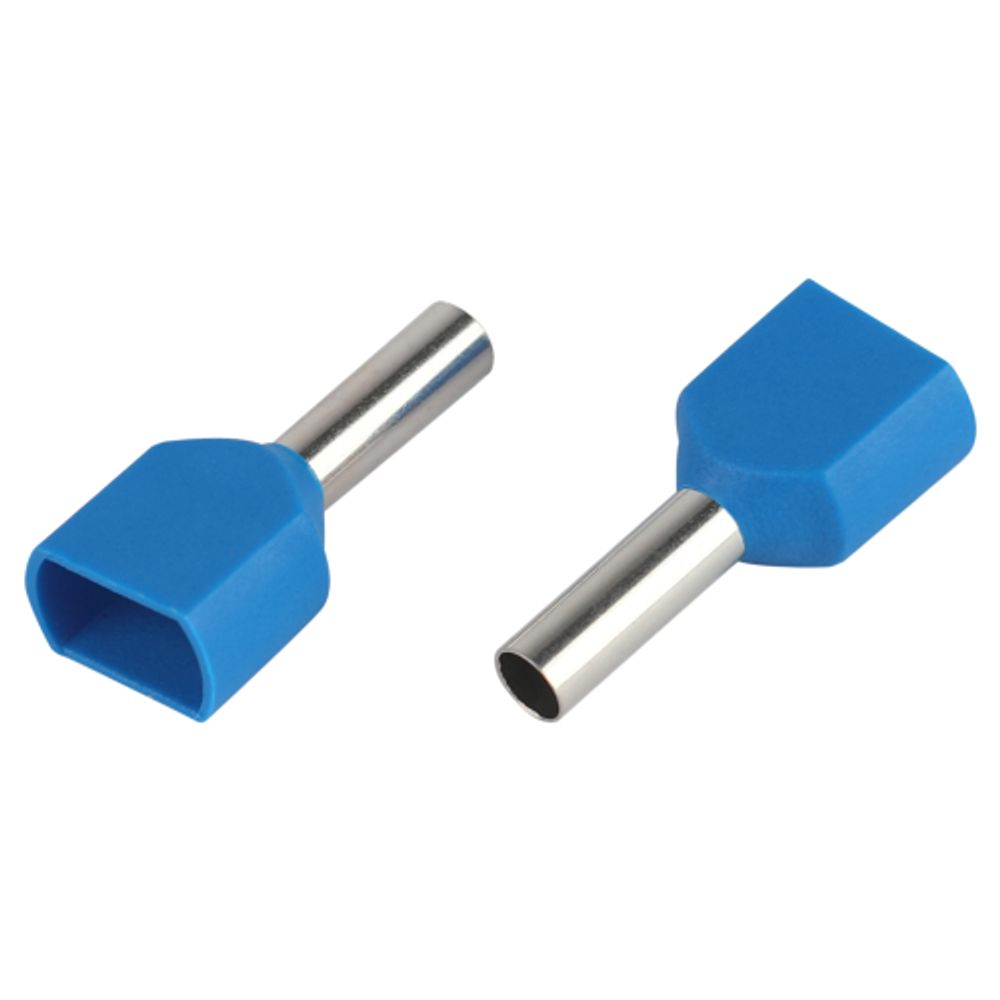 Наконечник-гильза ЭРА NO-225-143 двойной НШвИ 2.5-10 с изолированным фланцем упаковка 500 шт