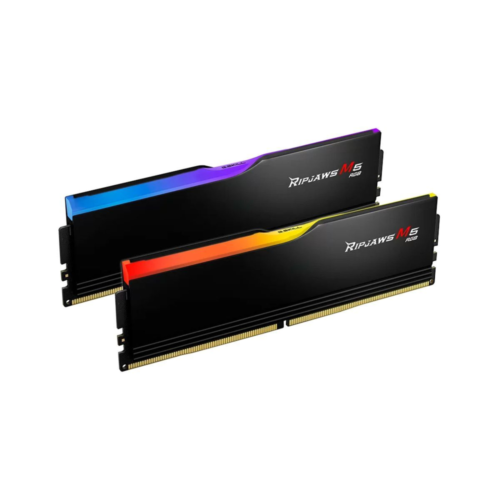 Оперативная память G.SKILL RIPJAWS M5 RGB 64GB 6000МГц DDR5 CL30 DIMM (Kit of 2x32GB) 1.4V XMP 3.0, Black