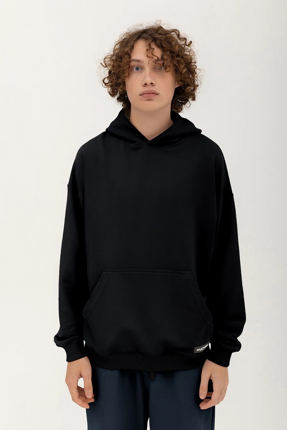 Худи KUL'TURA OverSize "Basic" Черный Флис