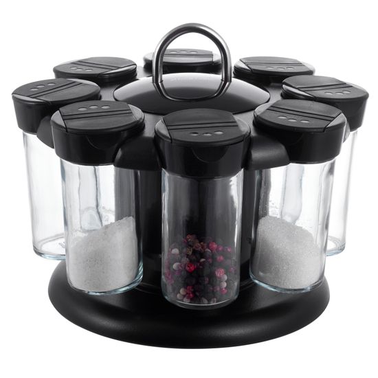 Набор ёмкостей для специй Kamille КМ-7050 (8 шт.) на круглой подставке