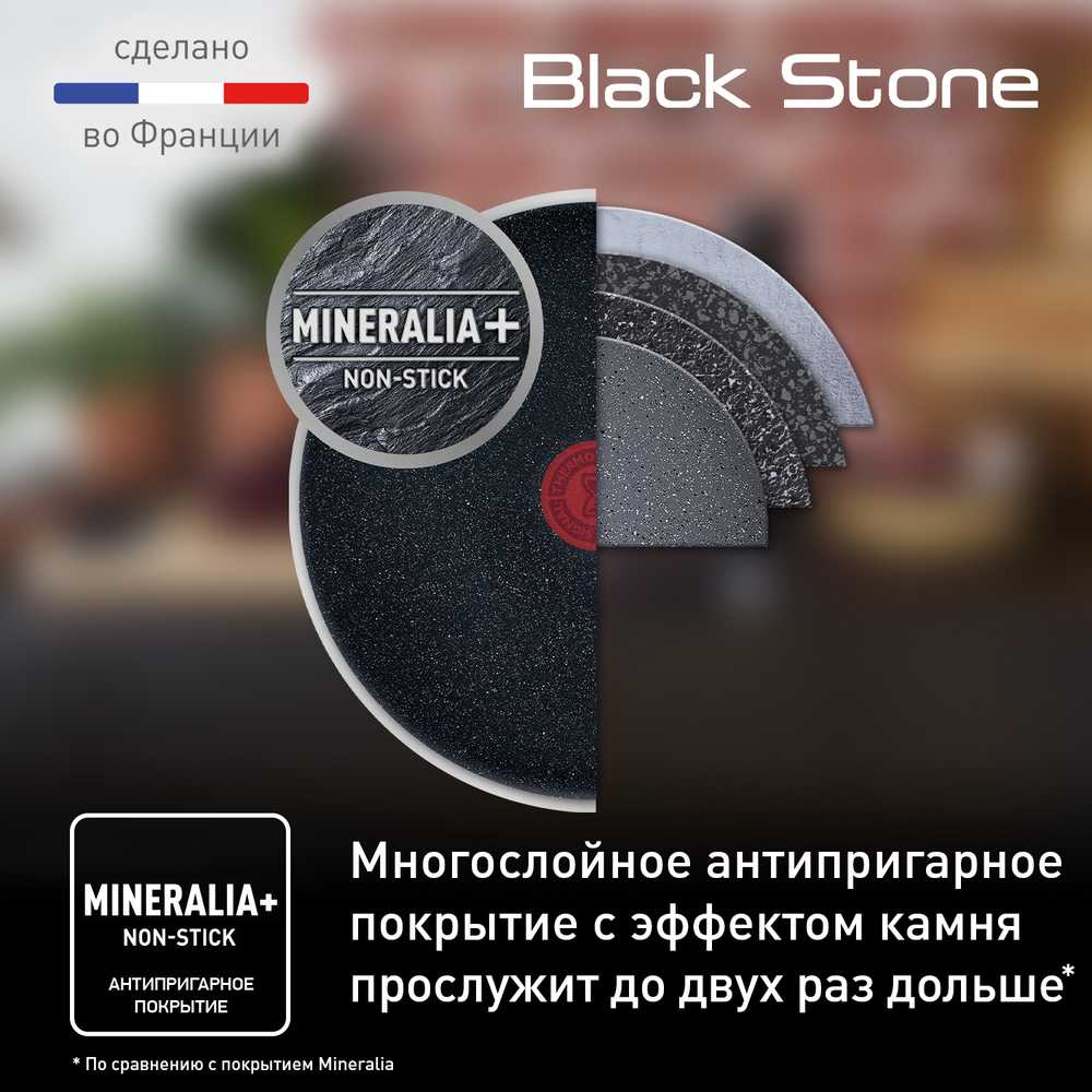 Сковорода-вок Tefal Black Stone Wok 28cм G2811972