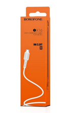 Кабель USB - Micro BOROFONE BX16 (белый) 1м