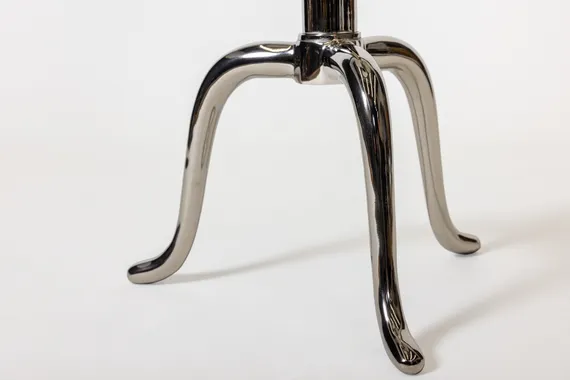 Кофейный столик Пропеллер, Ø44х65 см, серебро