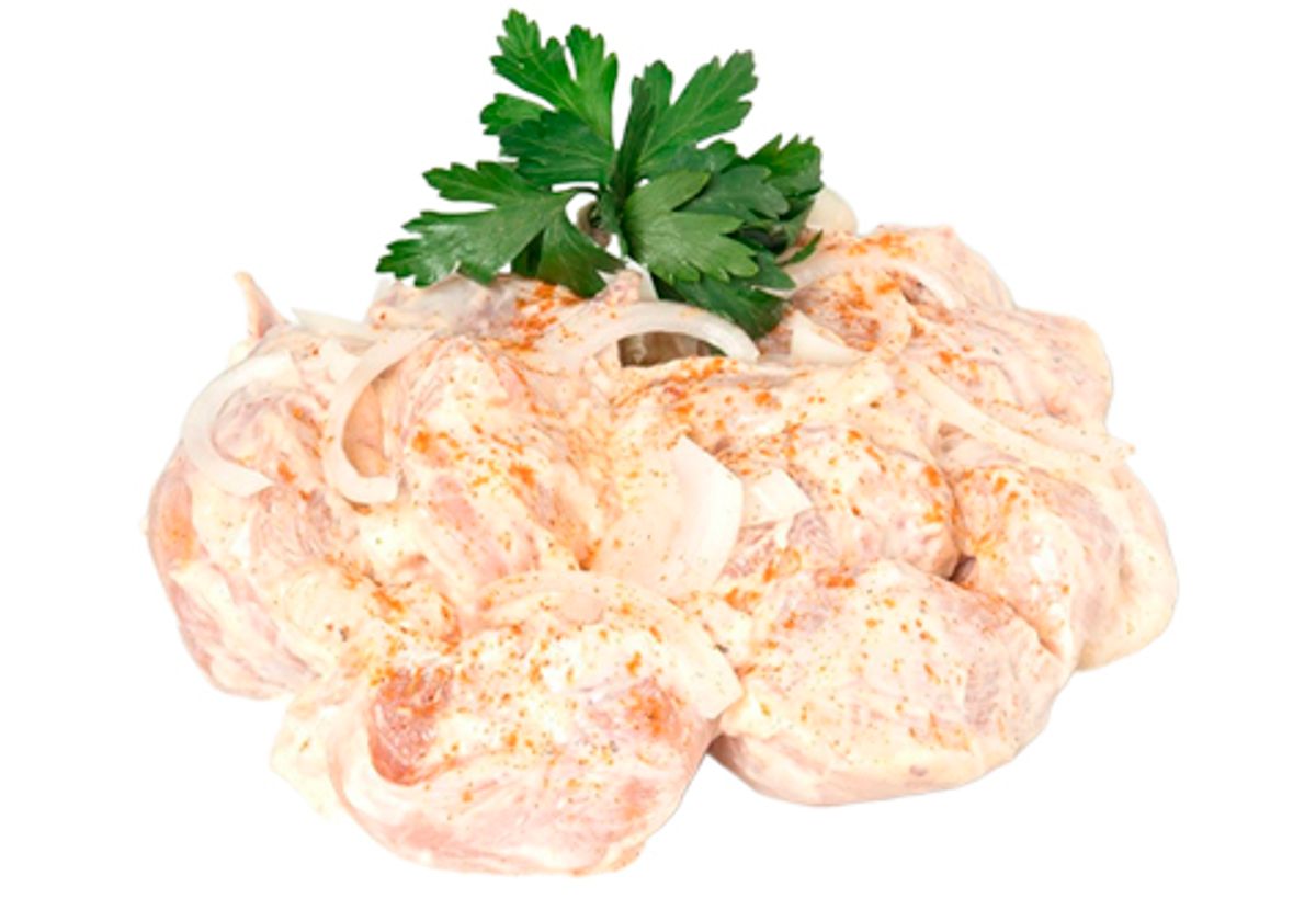 Шашлык из куриного бедра фирменный охлажденный, 1кг