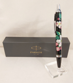 Ручка "Яблоневый цвет" с ручной росписью Палех