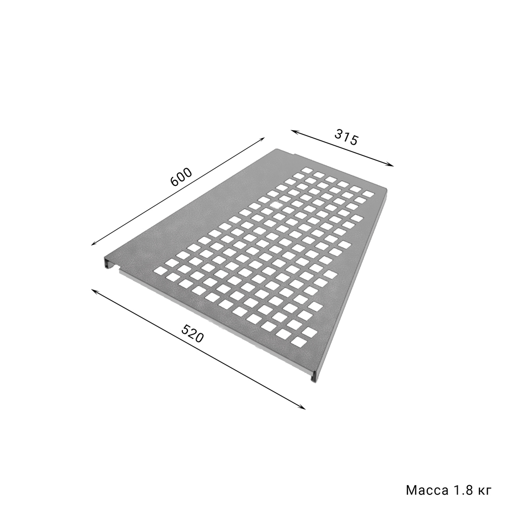 Металлическая полка IF скошенная