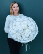 Большой пышный букет из воздушной хризантемы,15 веток(00262)