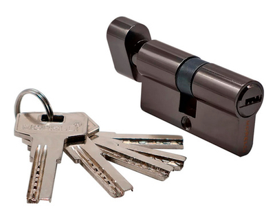 Цилиндр MORELLI HS60CK BN кл/зав черный никель перф.ключ