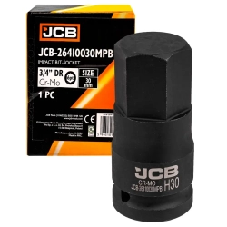 Головка-бита ударная 6-гранная 3/4'', 30мм JCB JCB-26410030MPB