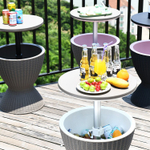 Стол пластиковый мини-бар Tagliamento Belle Cool Bar, тортора