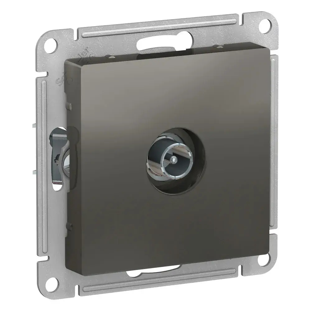 ATLASDESIGN TV РОЗЕТКА оконечная 1дБ, механизм, СТАЛЬ