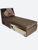 Кресло-кровать "Миник" Rich Brown (коричневый), купон "Котенок с когтями"