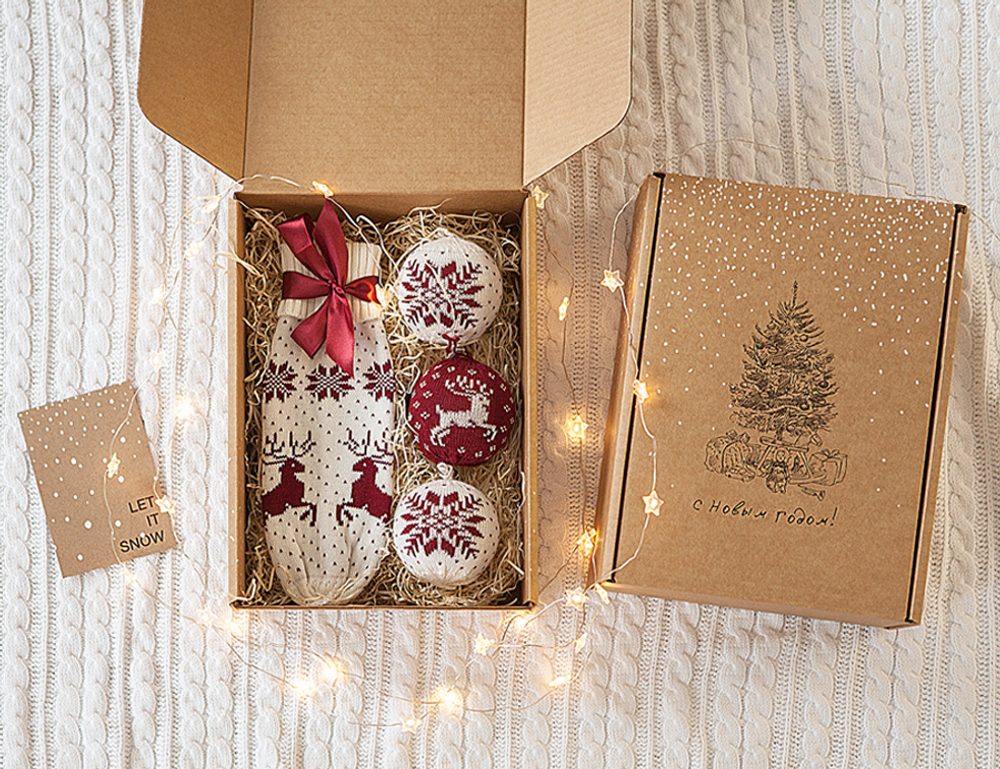 Набор подарочный Luxberry Box бордовый