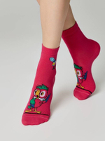 Брестские Носки женские 1161 СМФ "Попугай Кеша" (средней длины)
