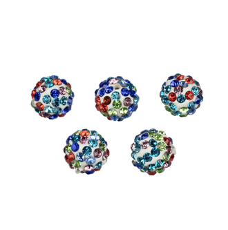 Бусина "Zlatka" пластик BWM-10 10 мм 5 шт радужный