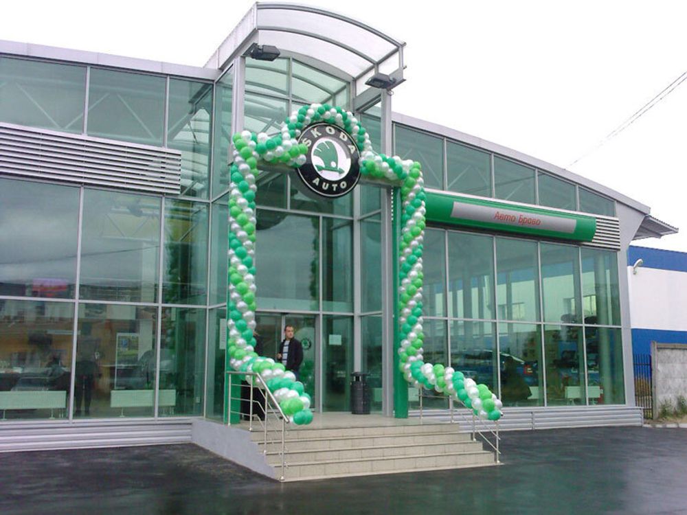 Оформление воздушными шарами презентаций и выставок