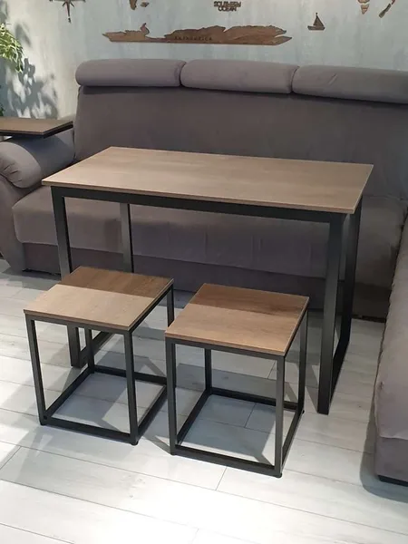 Мебель в стиле Лофт Обеденный стол в стиле Лофт, 110х55х75 см 12.jpg