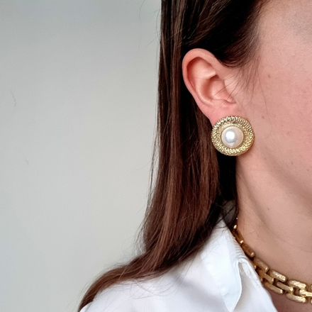 Клипсы с жемчугом