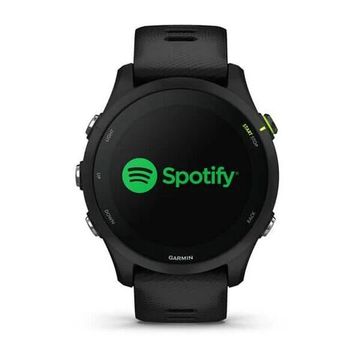 Умные часы Garmin FORERUNNER 255 Music с черным ремешком