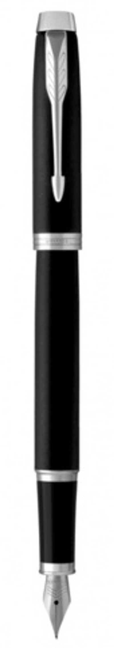 Перьевая ручка Parker IM Mat Black CT, перо: F, цвет чернил: blue, в подарочной упаковке.