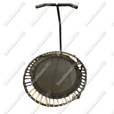 Каркасный батут с Т-образной ручкой, черный, диаметр 3 фт