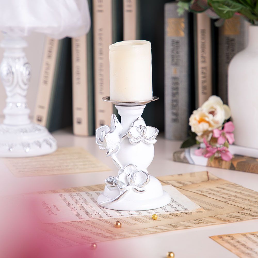 Подсвечник Орхидея Чарми Сильвер