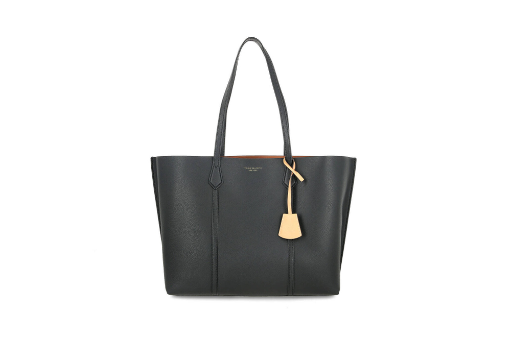 кожаная сумка-шопер perry TORY BURCH - черный(81932)