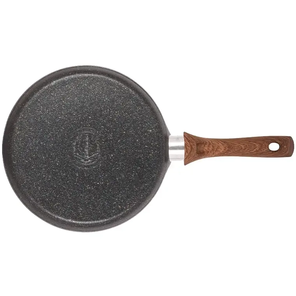 Сковорода блинная 240мм с ручкой, АПлиния «Granit Ultra»( Blue)