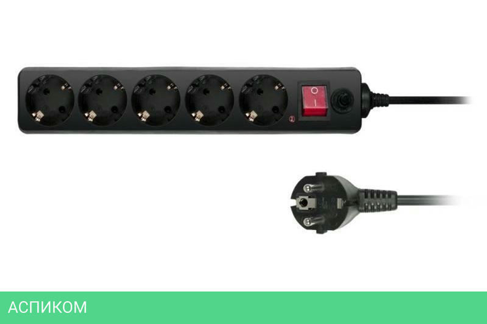 Сетевой фильтр Buro 500SH-10-B черный