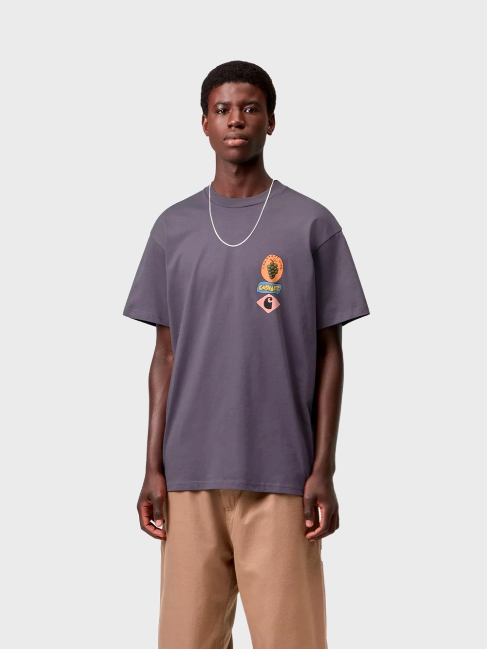 Футболка Carhartt WIP Stacked Grapes Shady Purple