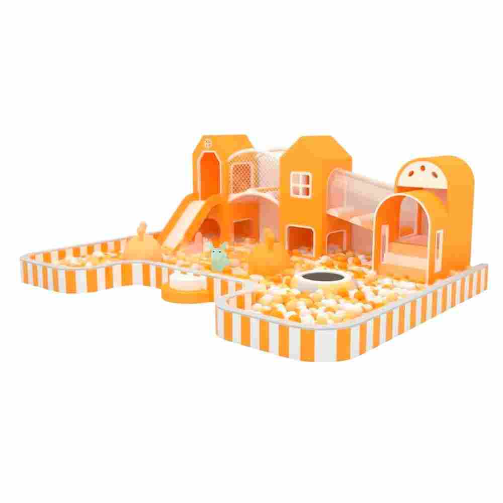 Детский сухой бассейн «Оранжевый Городок», 6х4х2,5 — для детских развлекательных центров