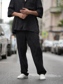 Брюки широкие легкие | graphite