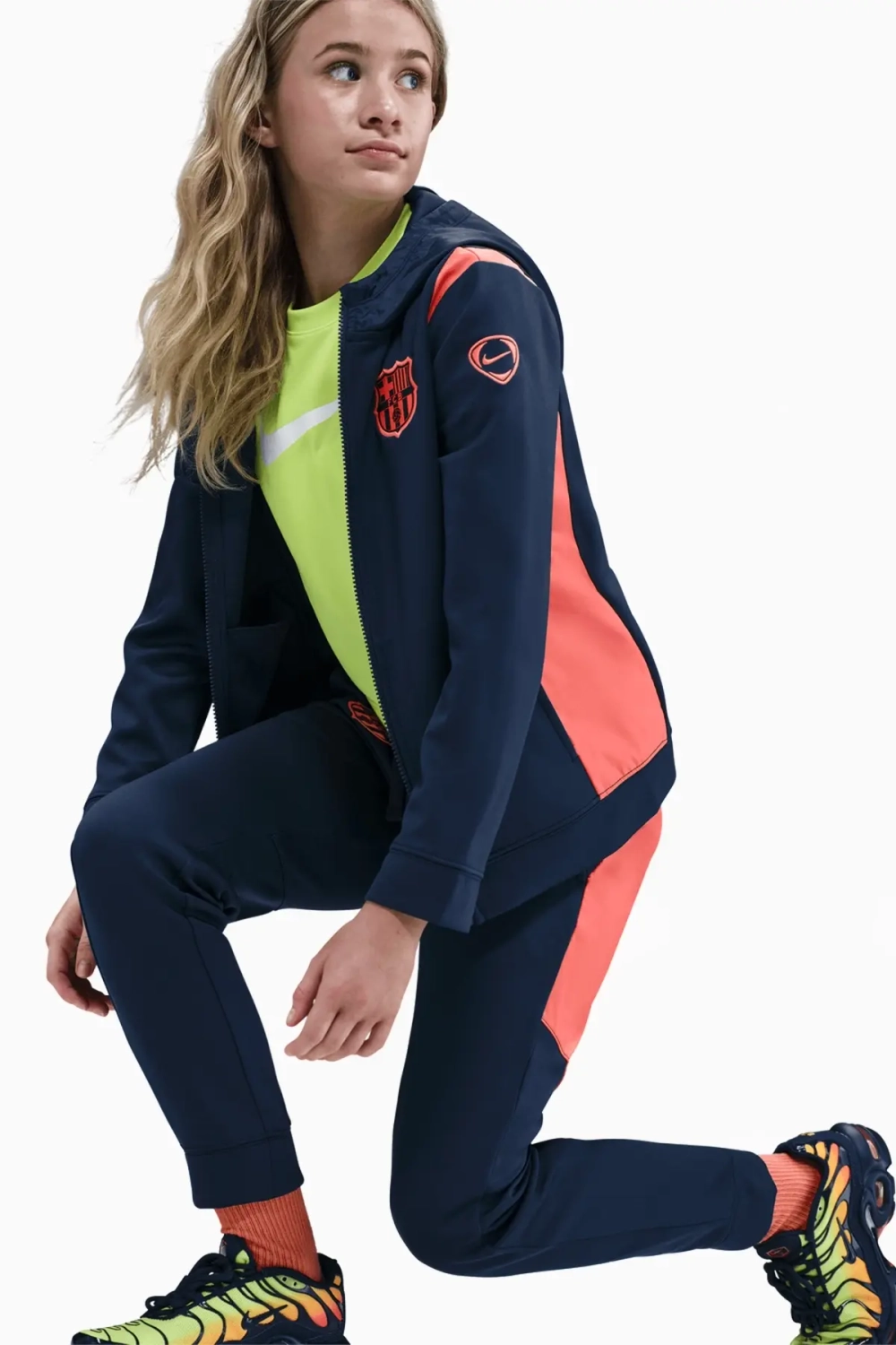 Спортивный костюм Nike FC Barcelona 25/26 Strike Junior - темно-синий