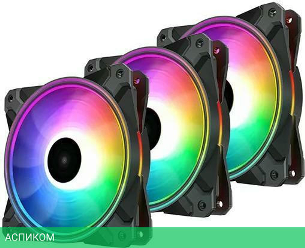 Кулер для корпуса DeepCool CF 120-3 IN 1 Ret (DP-FA-RGB-CF120-3)