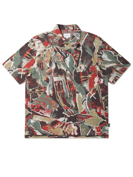 Мужская Рубашка Jacquard Pattern Button Up Top