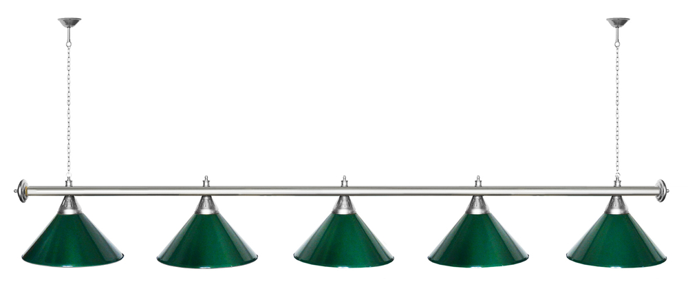 Лампа STARTBILLIARDS 5 пл. (плафоны золотые,штанга золотая,фурнитура золото)