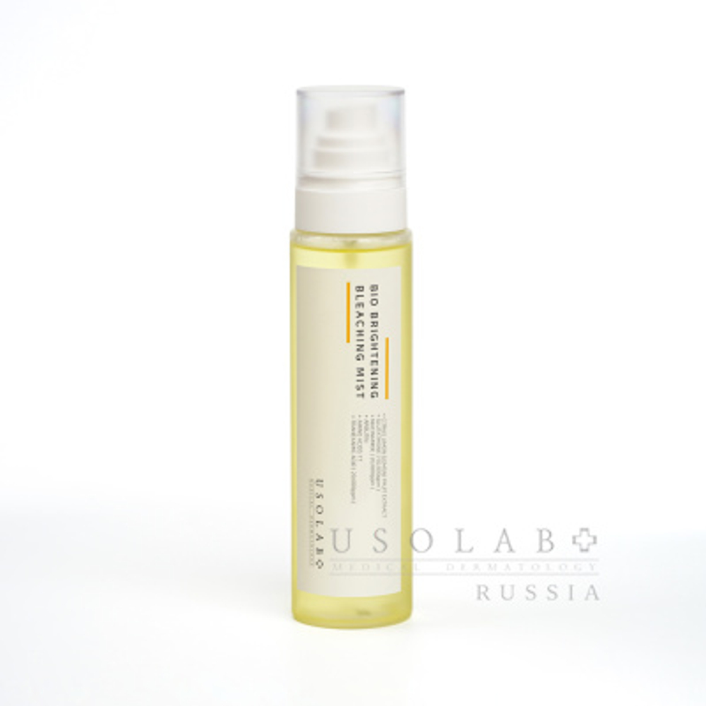 USOLAB Тонер-мист для выравнивания тона кожи, 150 мл | Bio Brightening Bleashing Mist