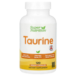 Super Nutrition, таурин, 120 растительных капсул (500 мг в 1 капсуле)