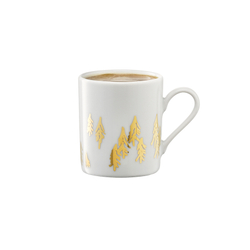 Набор чашек для кофе с блюдцами fir metallic, 100 мл, 2 шт.