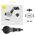 Автомобильный держатель Baseus Easy Control Clamp Car Mount Holder Set - Silver
